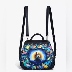 BNWOT The Little Mermaid Under the Sea Convertible Mini Backpack Purse